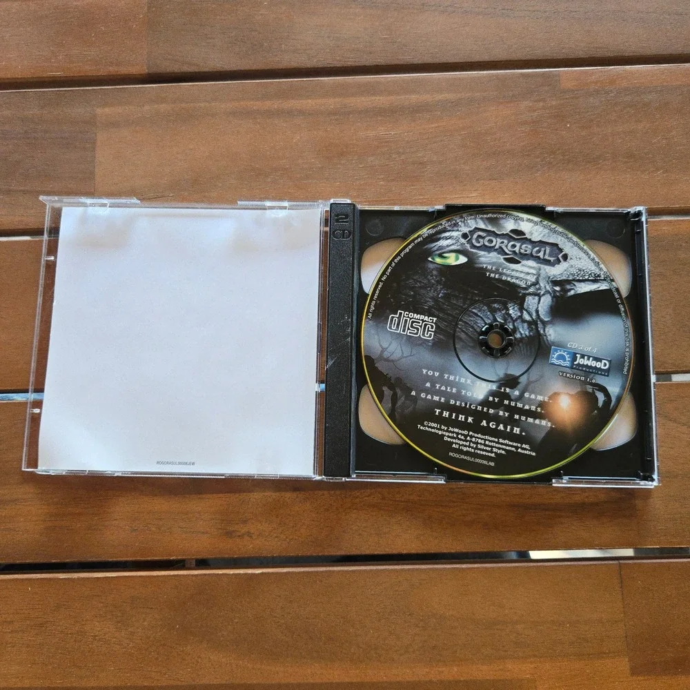 VTG JoWooD Gorasul The Legacy Of The Dragon PC Game Set Discs 3 & 4 RPG 2001 USA